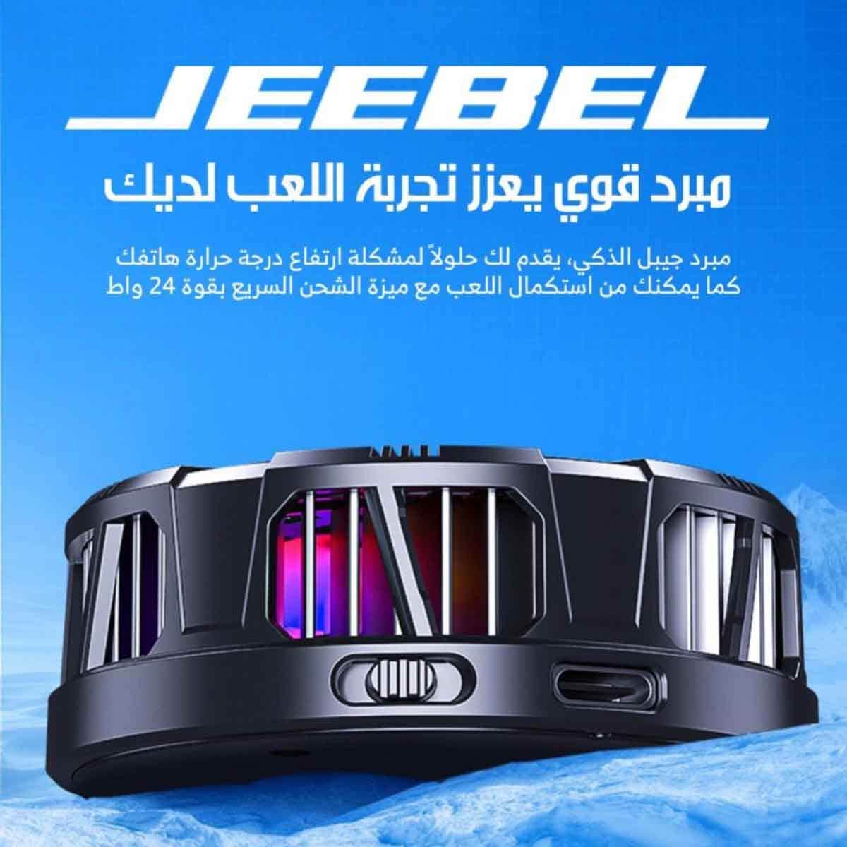 Jeebel Black 24W USB-C Port Wireless Charger & Magnetic Phone Cooler