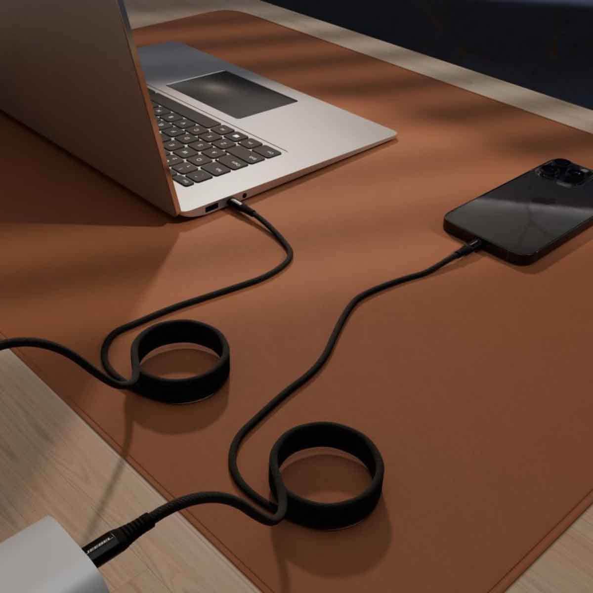 Jeebel Black 2m 240W USB-C To USB-C Magnetic Charging Cable