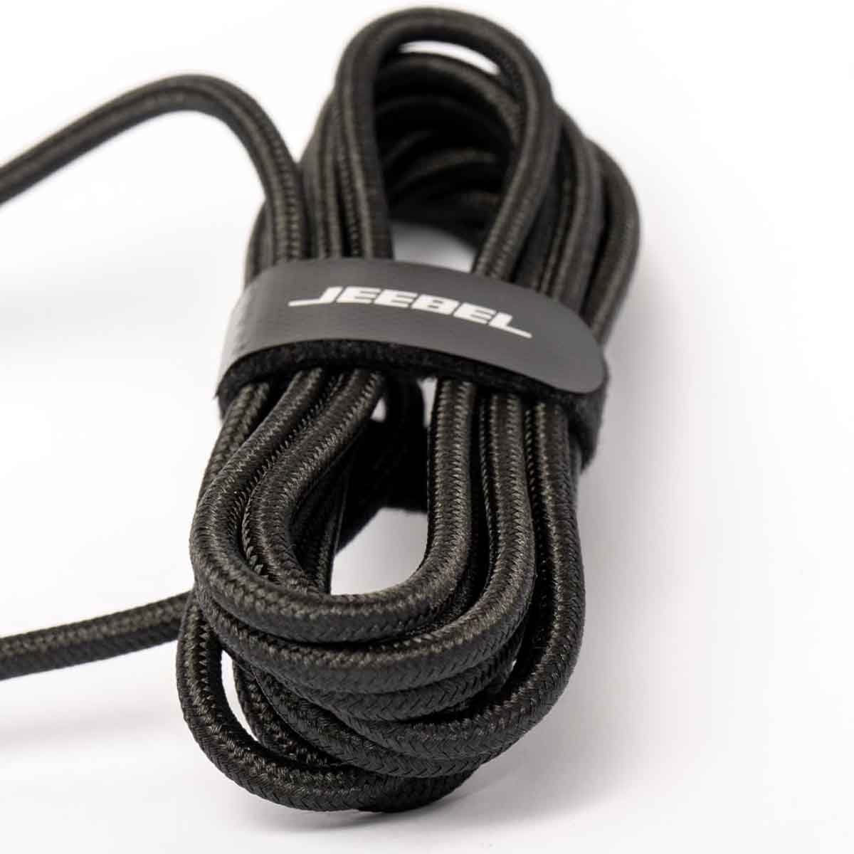 Jeebel Black 2m USB To Lightning Braided Cable