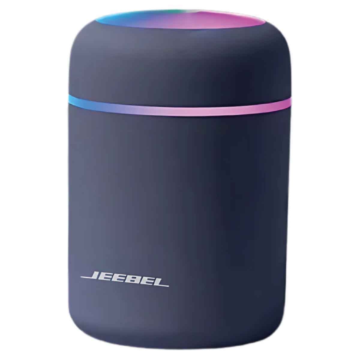 جيبل مرطب هواء صغير 300 مل بإضاءة LED يعمل عبر USB باللون الأسود