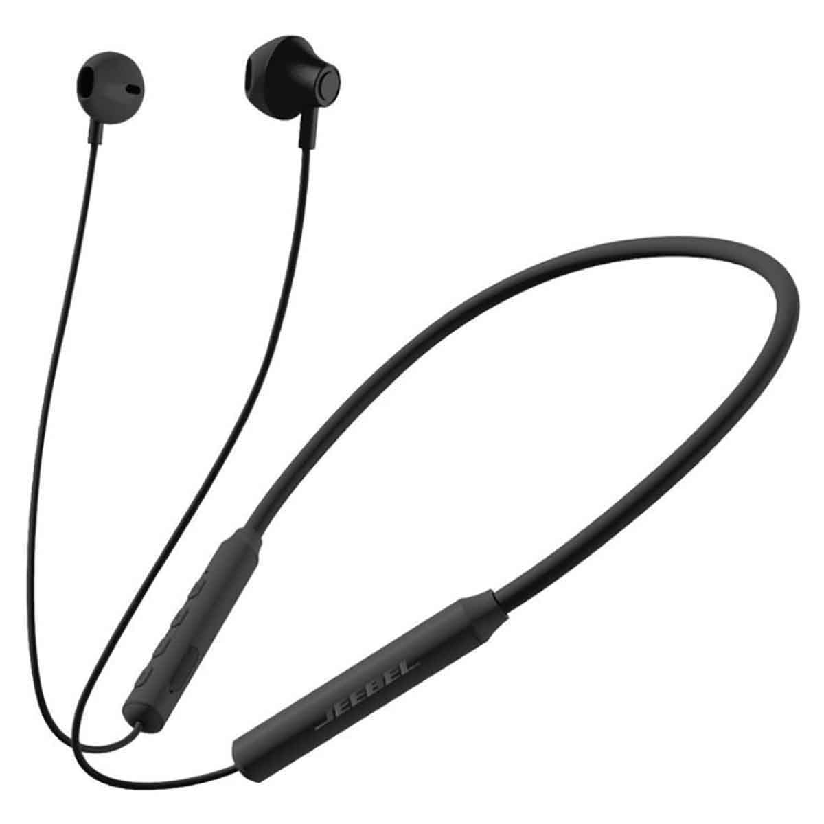 Jeebel Black 35H Battery Life Elegant Bluetooth Neckband