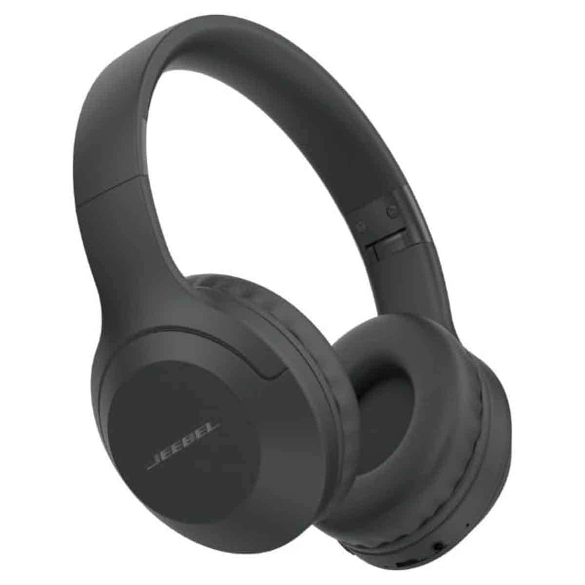 Jeebel Black AUX & USB Support SD Card Slot Wireless Headset