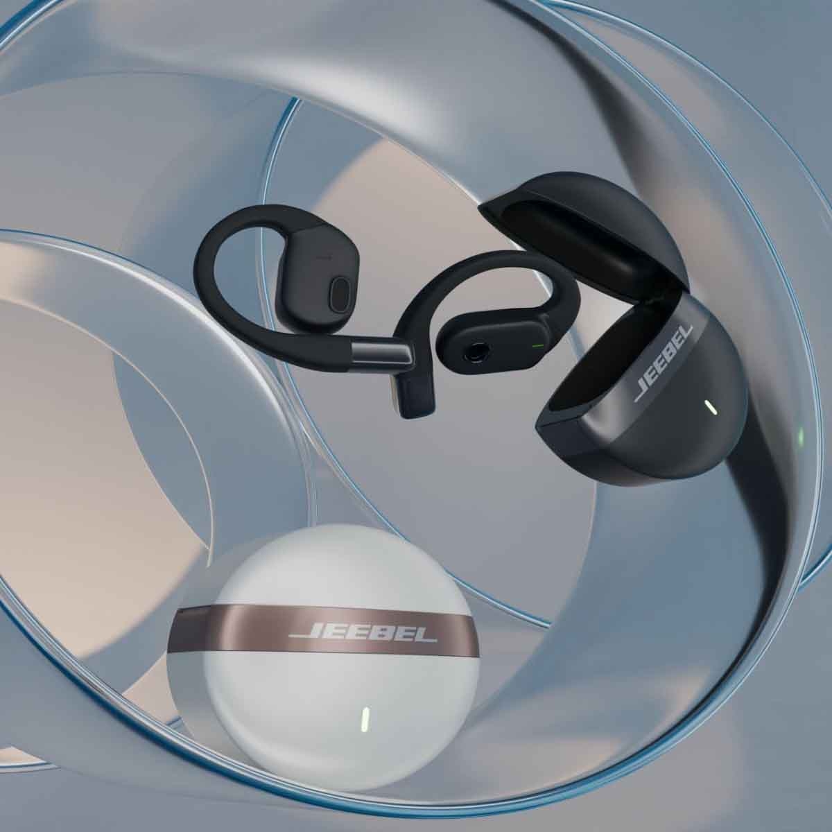 Jeebel Black OWS Bluetooth Wireless Earbuds