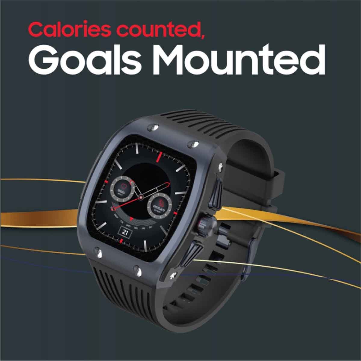 جيبل ساعة ذكية أنيقة مقاومة للماء باللون الأسود