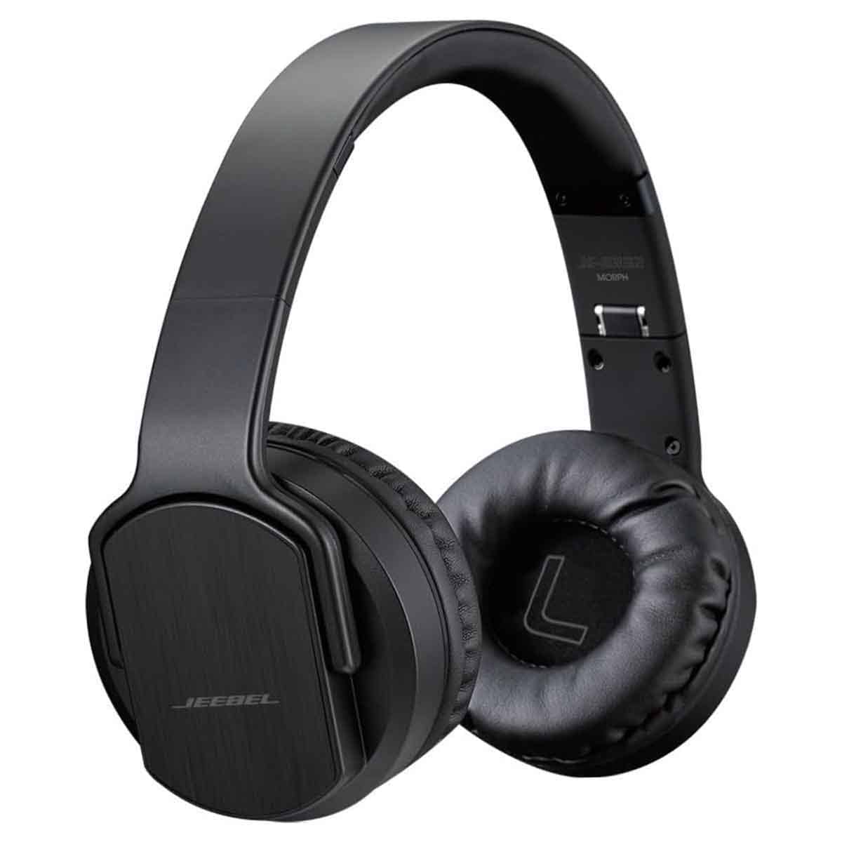 Jeebel Black Twist Out Feature Bluetooth Wireless Headphone