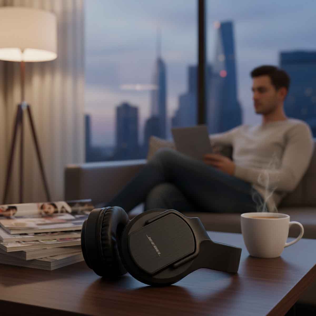 جيبل سماعة بلوتوث لاسلكية بميزة Twist Out باللون الأسود