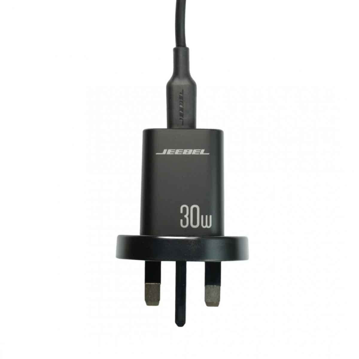 جيبل شاحن حائط USB-C PD بقوة 30 واط باللون الأسود