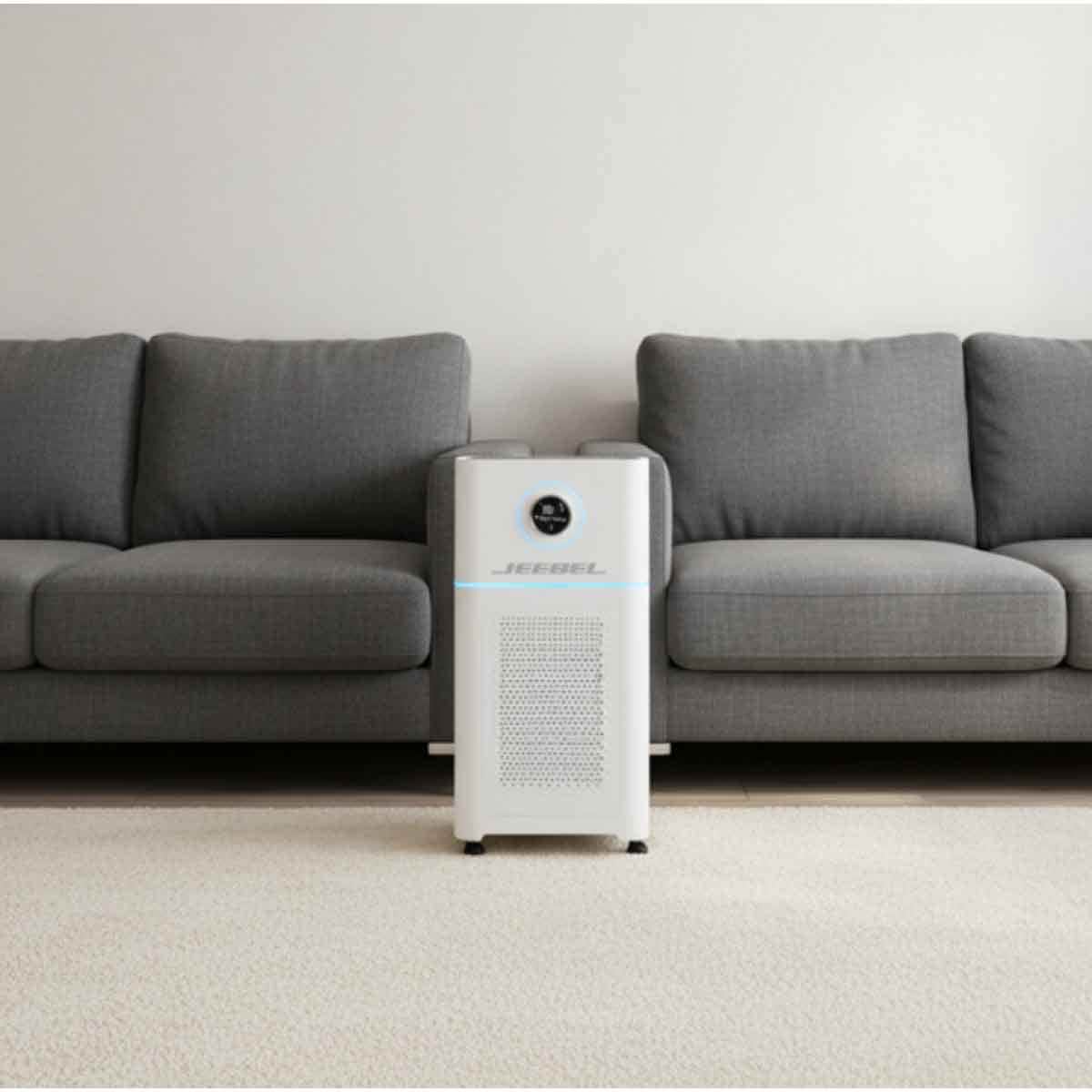 جيبل منقي هواء مع فلتر HEPA ومستشعر PM2.5