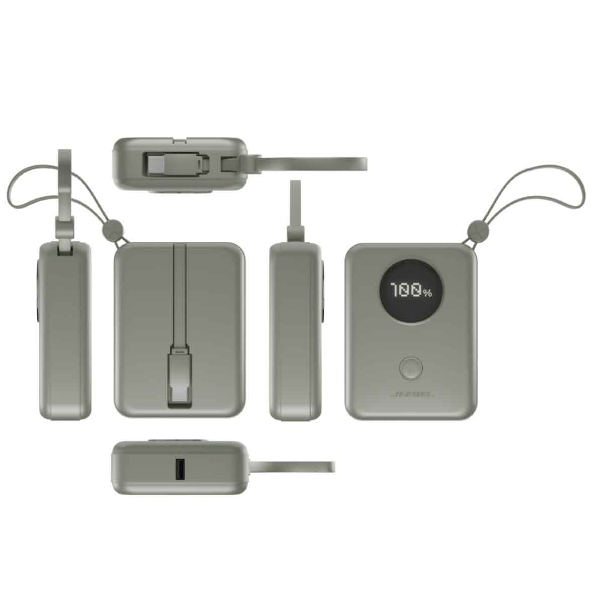 Jeebel Olive Green 10000mAh Power Bank