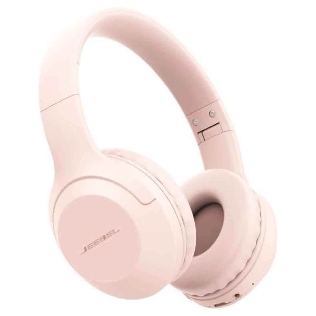Jeebel Pink AUX & USB Support SD Card Slot Wireless Headset