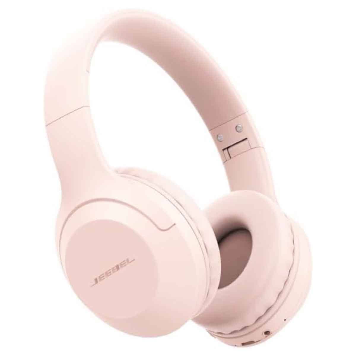 Jeebel Pink AUX & USB Support SD Card Slot Wireless Headset