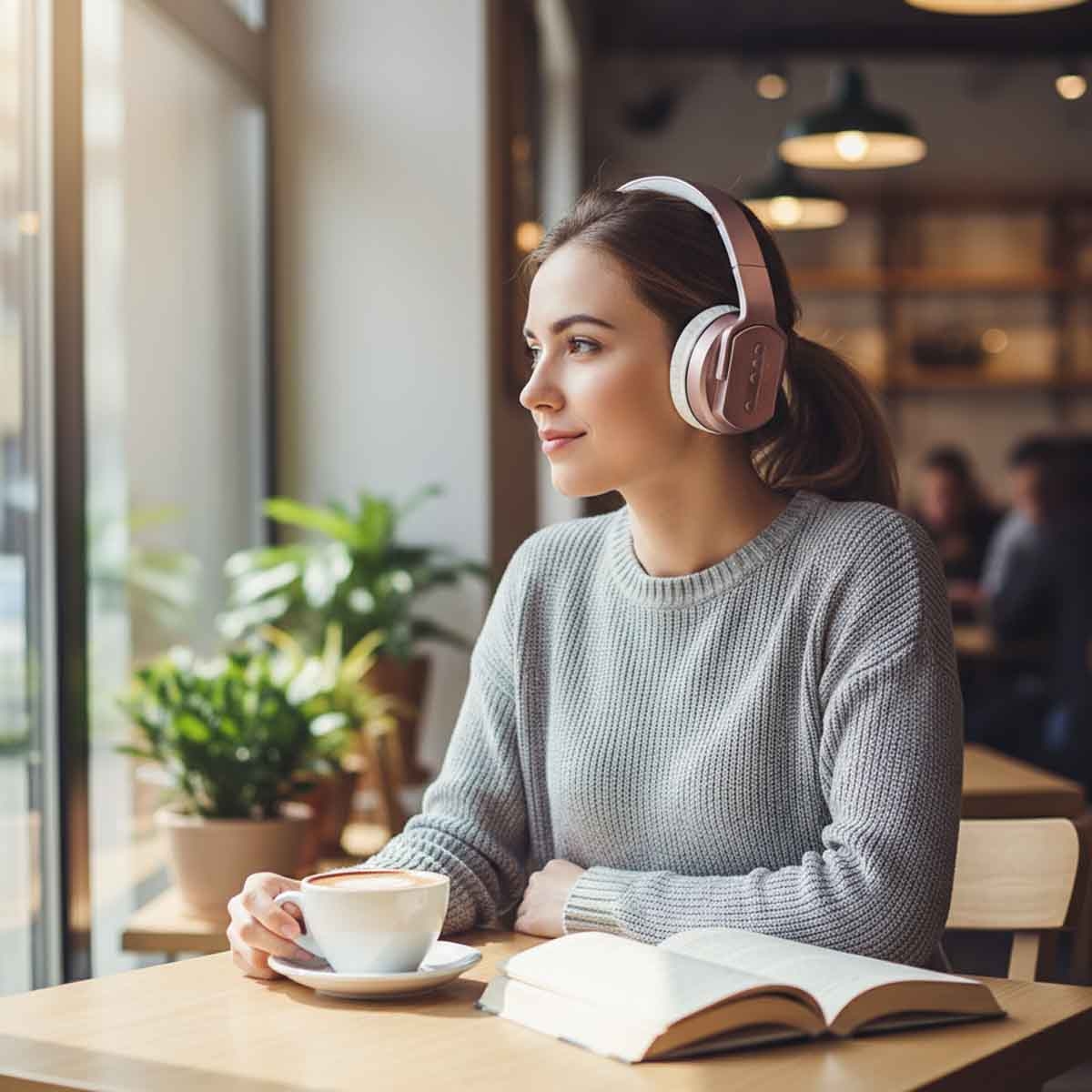 جيبل سماعة بلوتوث لاسلكية بميزة Twist Out باللون الذهبي الوردي