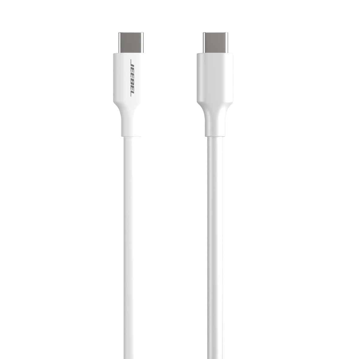 Jeebel White 1.2m USB-C To USB-C Fast Charging Cable