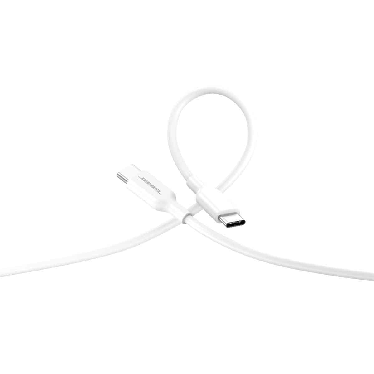 Jeebel White 1.2m USB-C To USB-C Fast Charging Cable