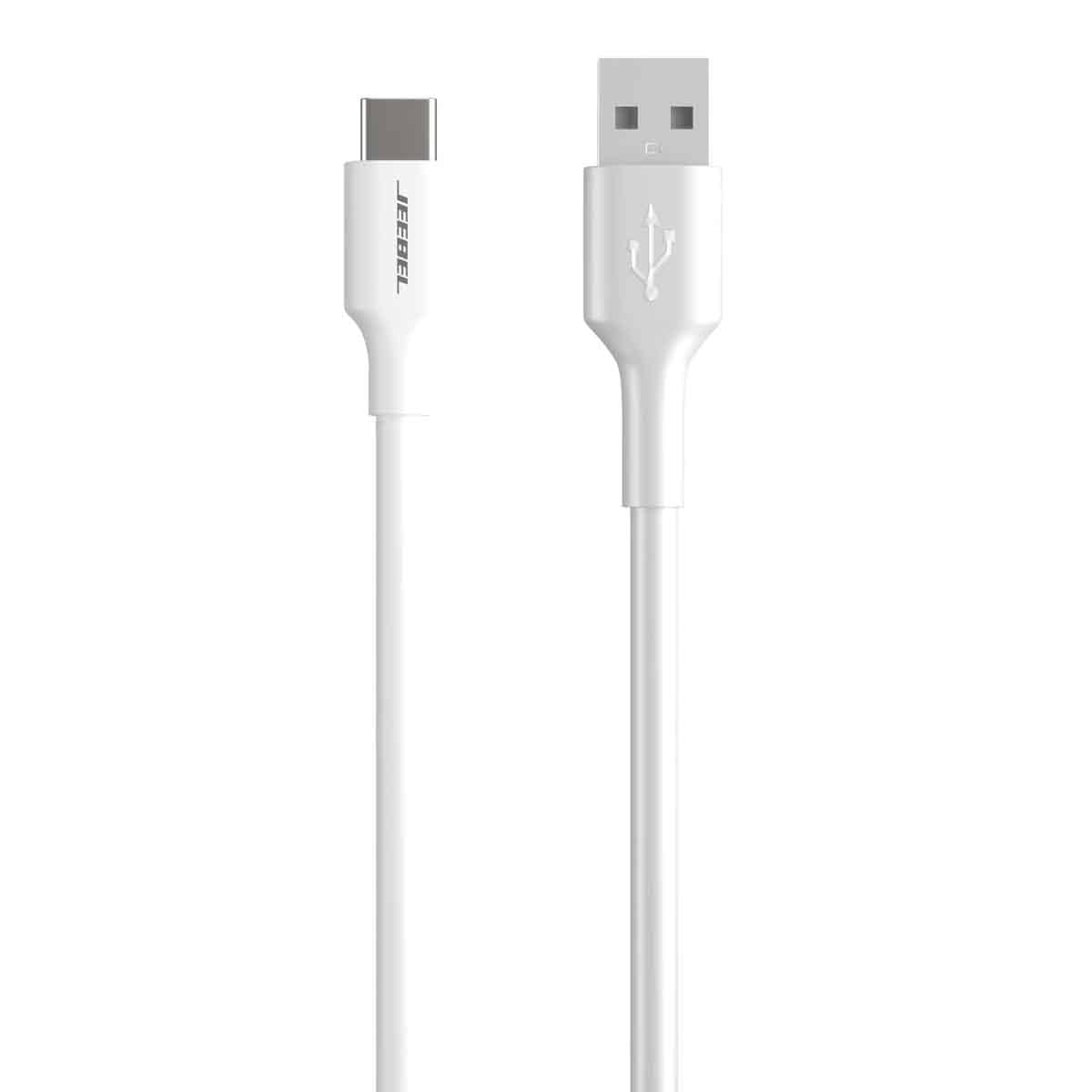 Jeebel White 1.2m USB To USB-C Fast Charging Cable