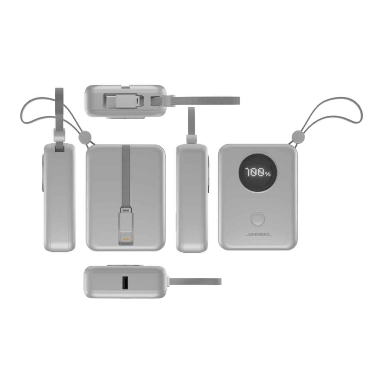Jeebel White 10000mAh Power Bank
