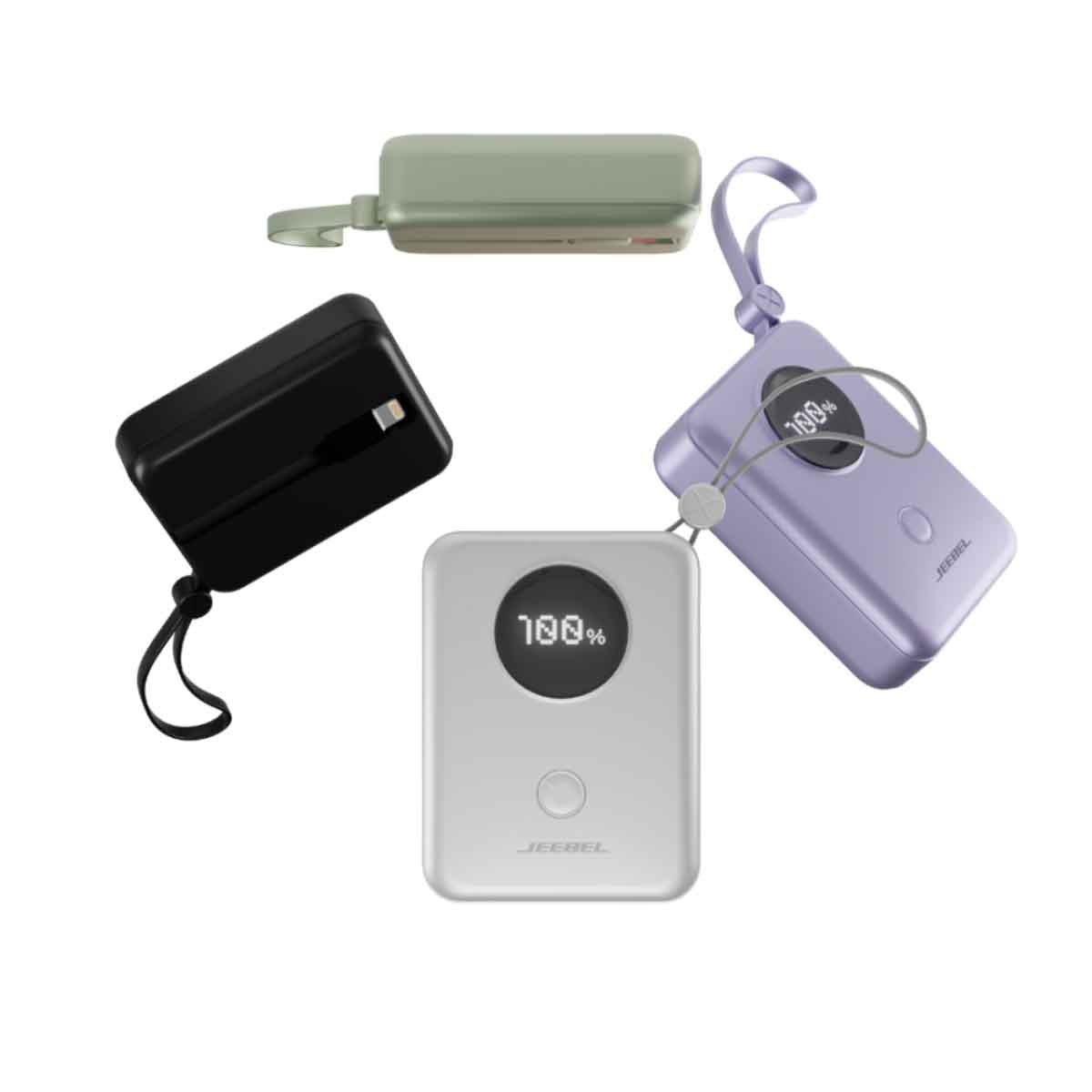 Jeebel White 10000mAh Power Bank