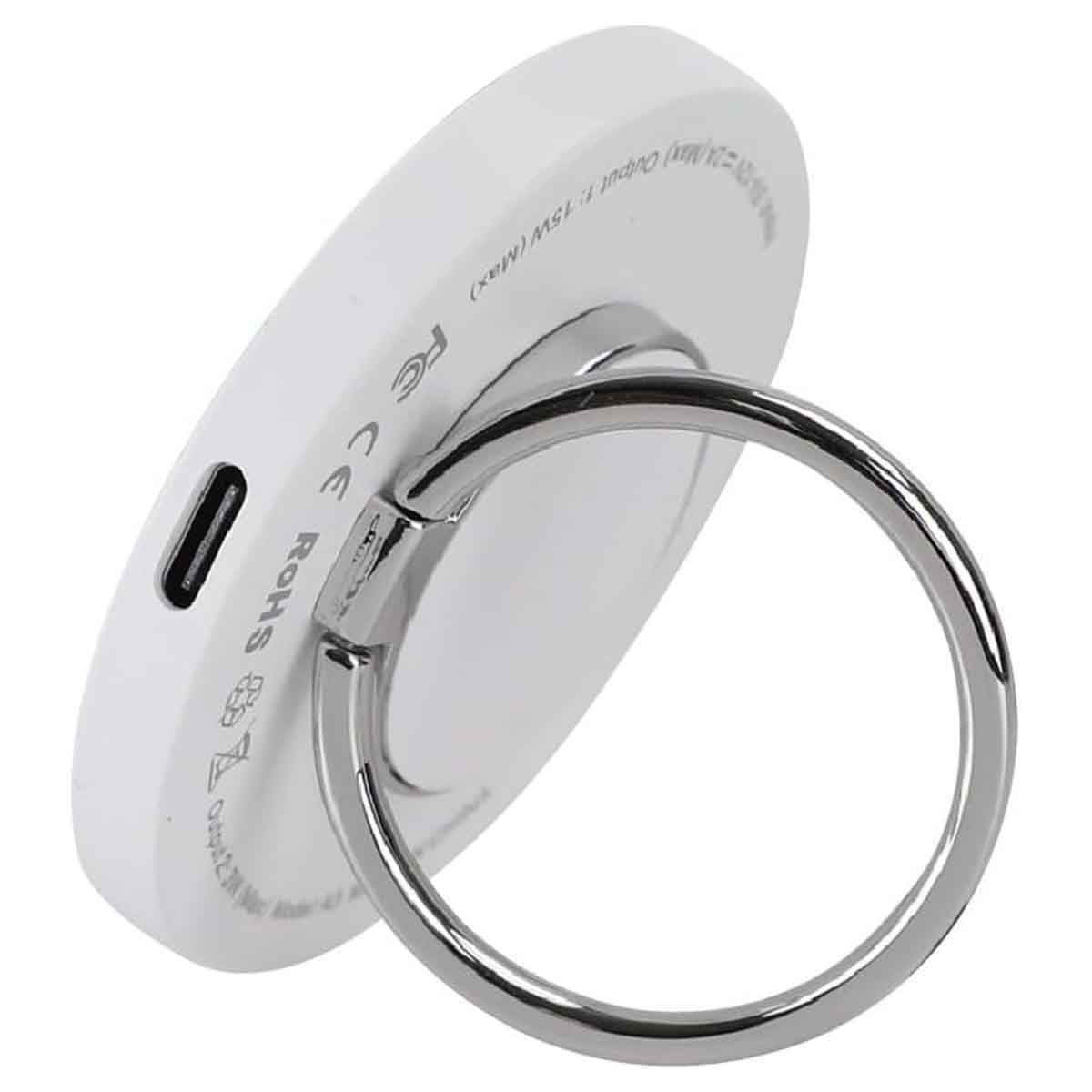 جيبل شاحن لاسلكي مغناطيسي 3-في-1 بقدرة 18 واط باللون الأبيض