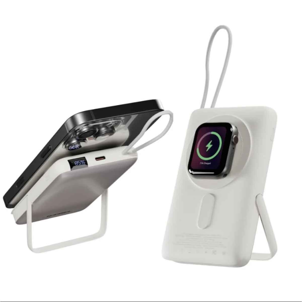 Jeebel White 22.5W 10000mAh Magsafe Wireless Power Bank