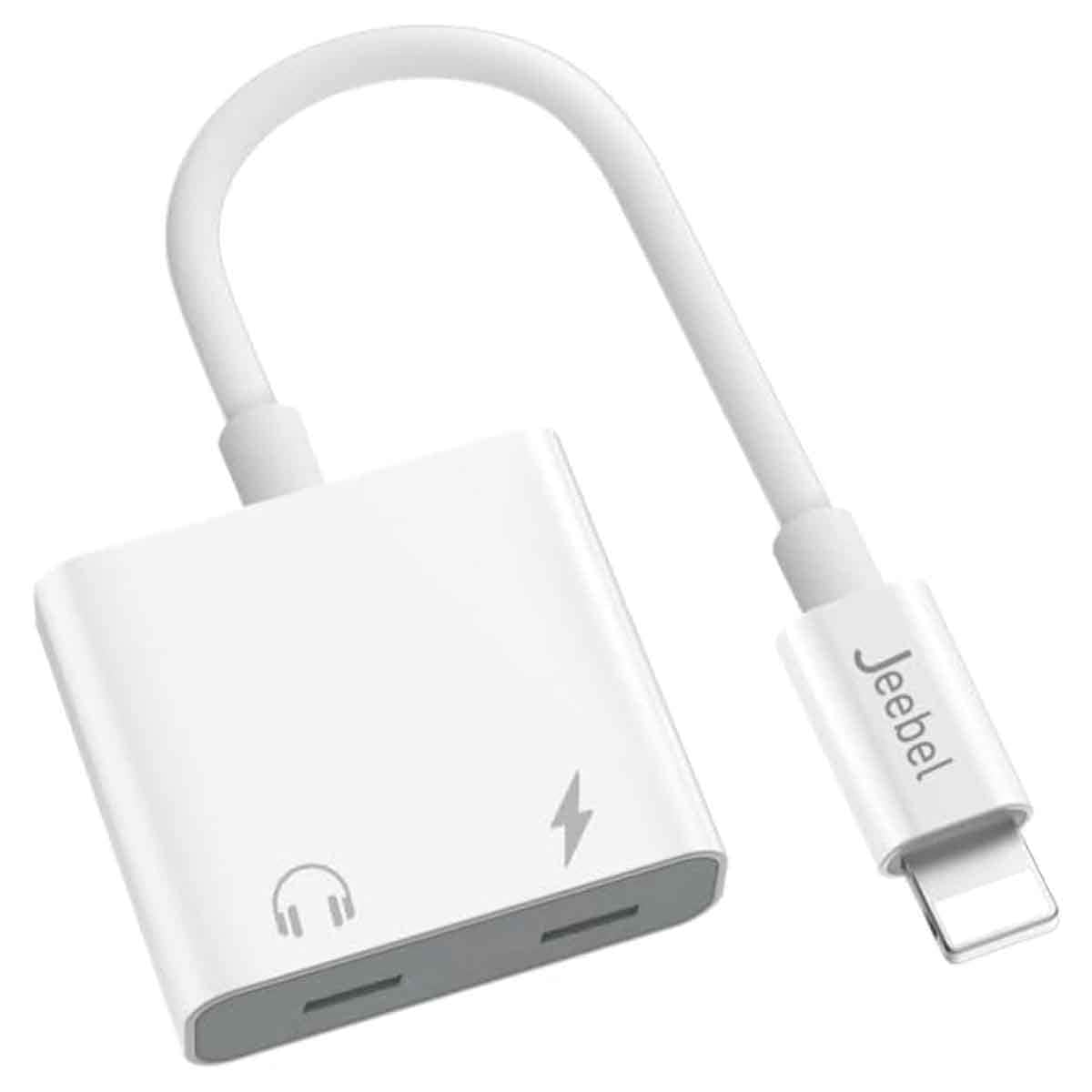 Jeebel White Dual USB-C Adapter