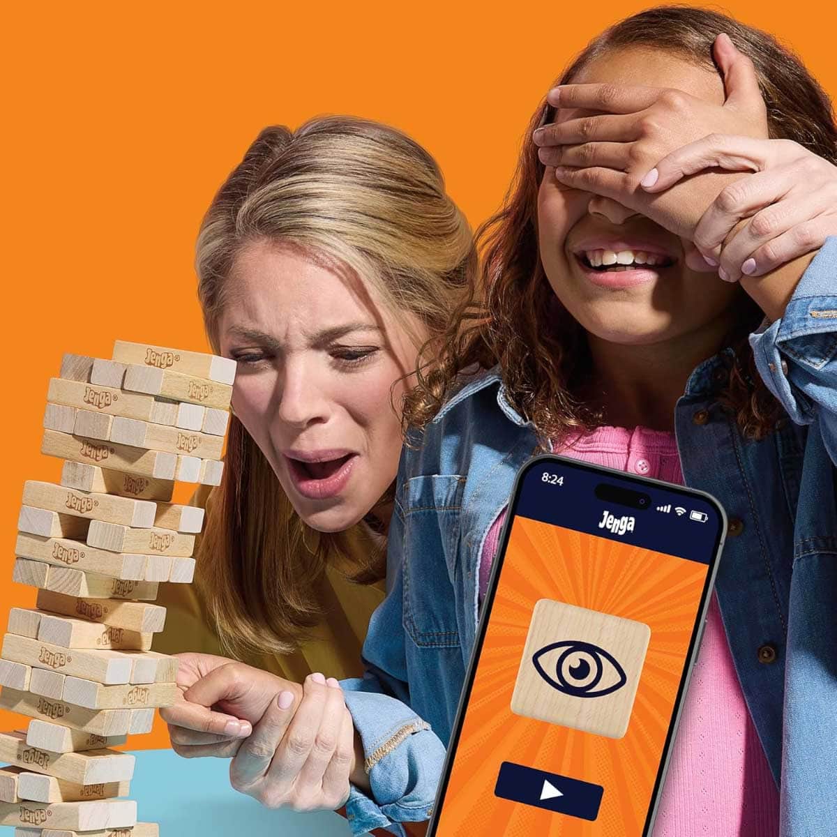Jenga Stacking Tower Party Game Unisex, 6-8 Years