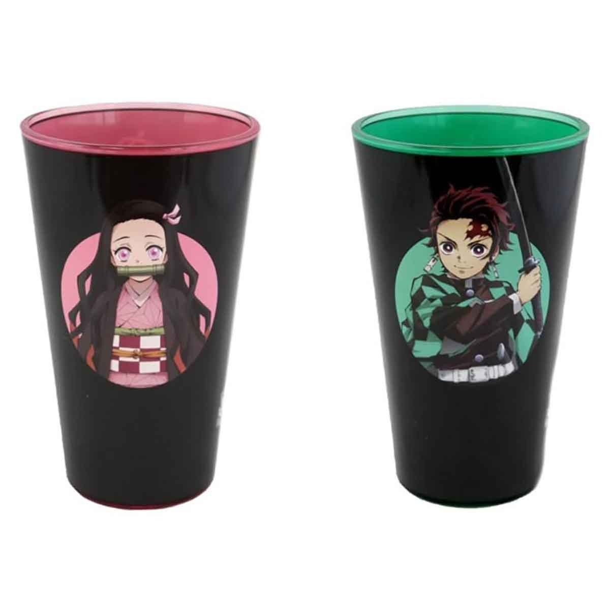 جاست فانكي كأس زجاجي أسود ديمون سلاير تانجيرو ونيزوكو