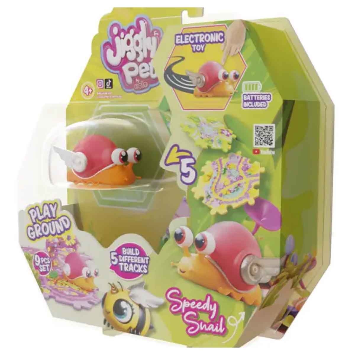 Jiggly Pets Orange Snail Bugs Playground Unisex, 5-7 Years