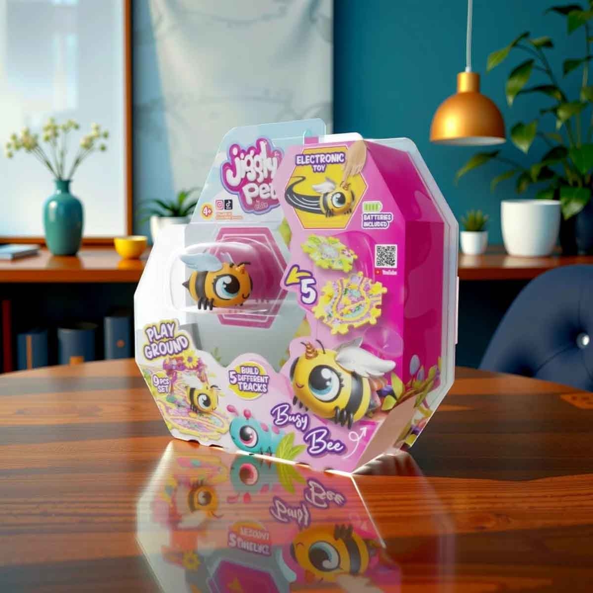 Jiggly Pets Purple Caterpillar Bugs Playground Unisex, 5-7 Years