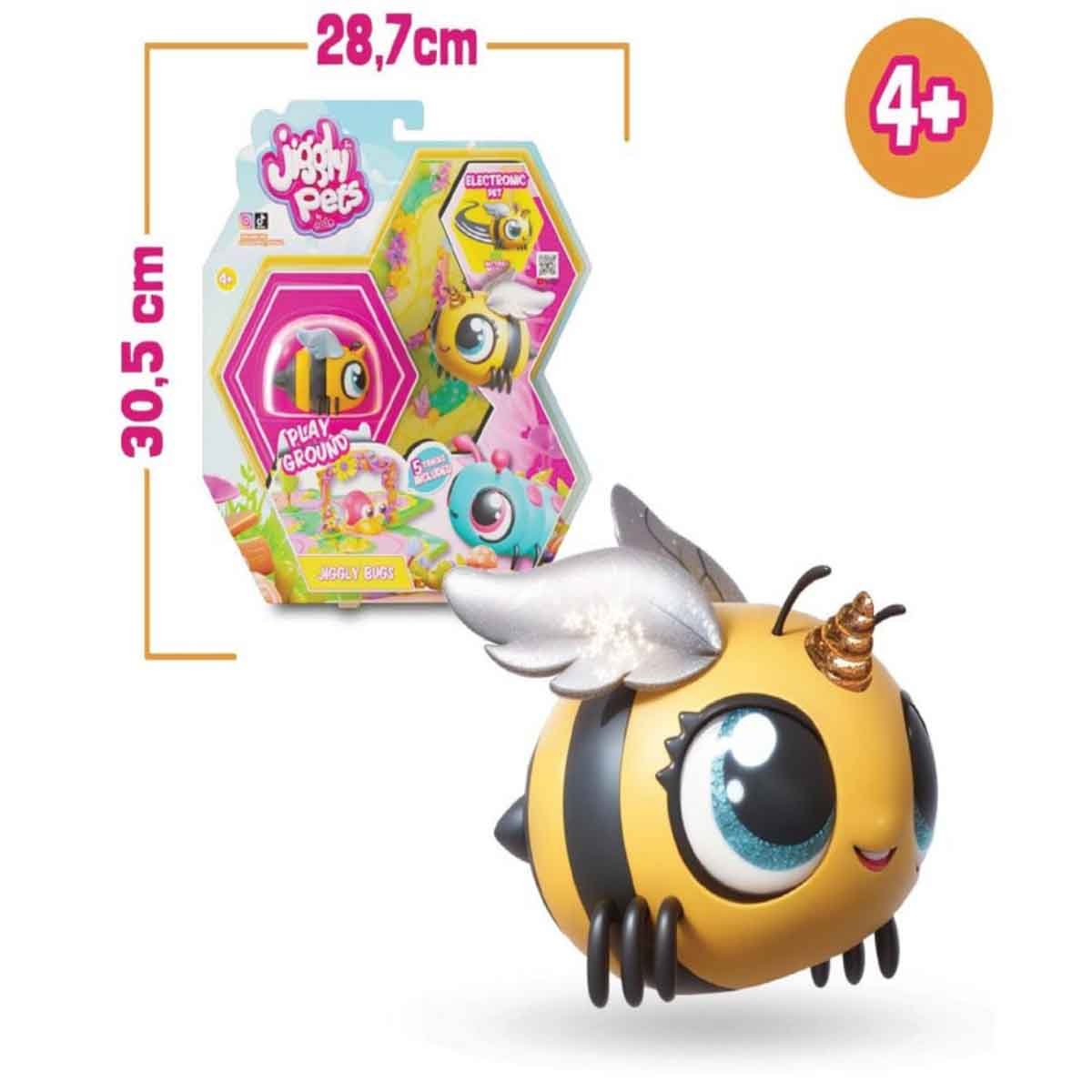 Jiggly Pets Yellow Bee Bugs Playground Unisex, 5-7 Years