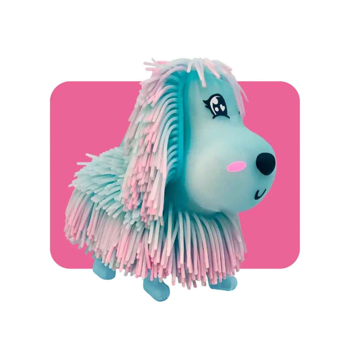 Jiggly Pets Blue Pup Face Expressions Animal Figure Unisex, 5-7 Years