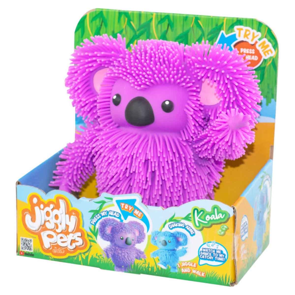 Jiggly Pets Purple Rubbery Walking Koala Unisex, 5-7 Years