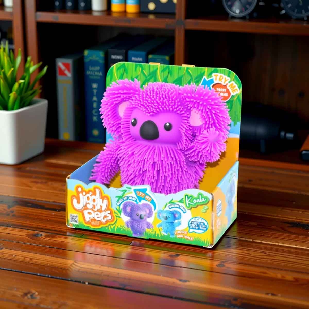 Jiggly Pets Purple Rubbery Walking Koala Unisex, 5-7 Years