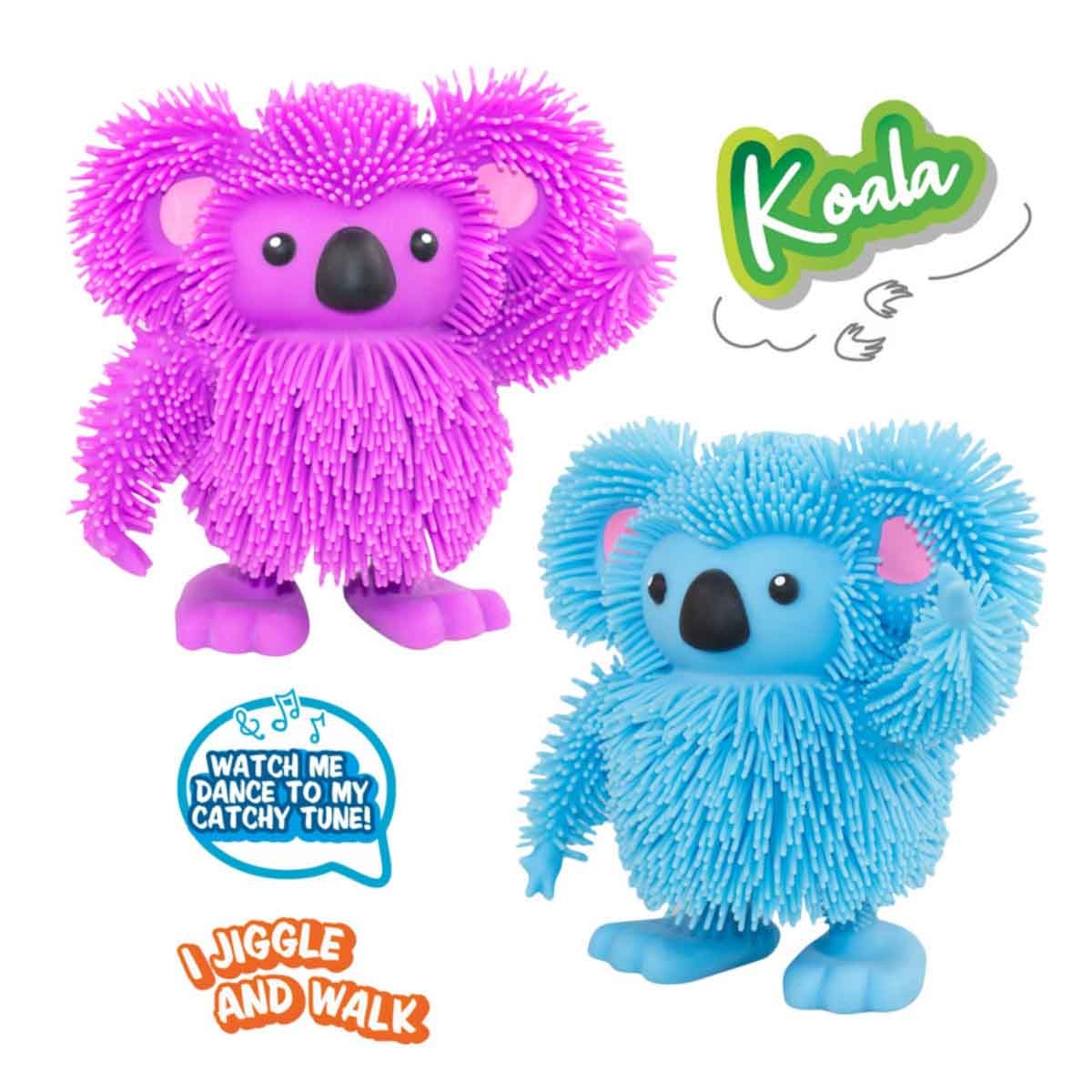 Jiggly Pets Purple Rubbery Walking Koala Unisex, 5-7 Years