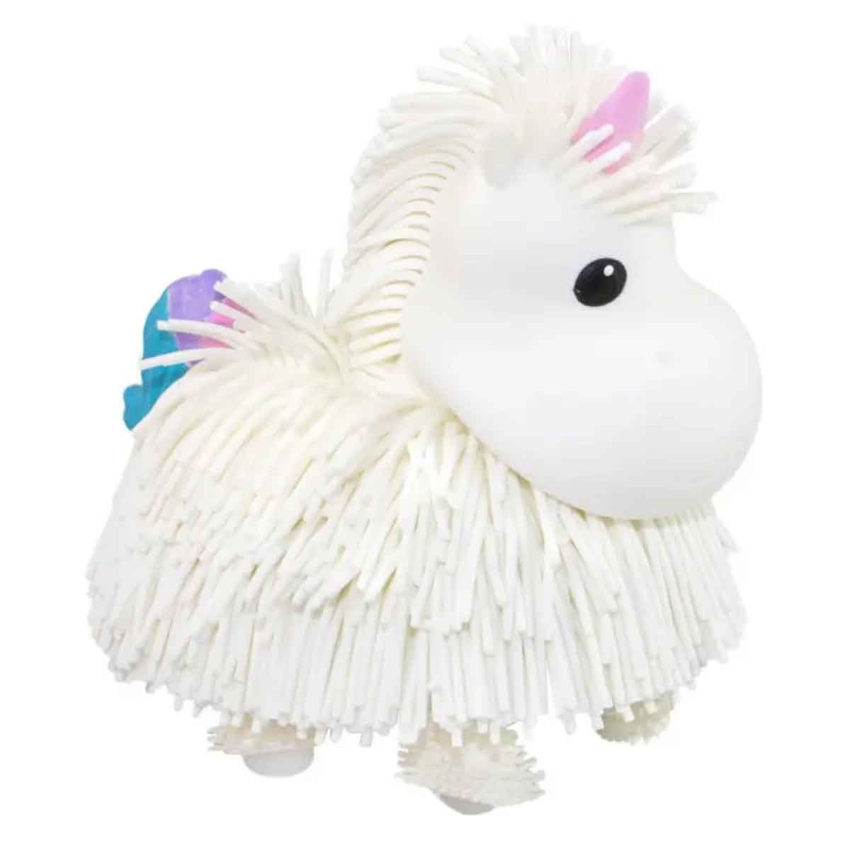 Jiggly Pets White Unicorn Face Figure Unisex, 5-7 Years