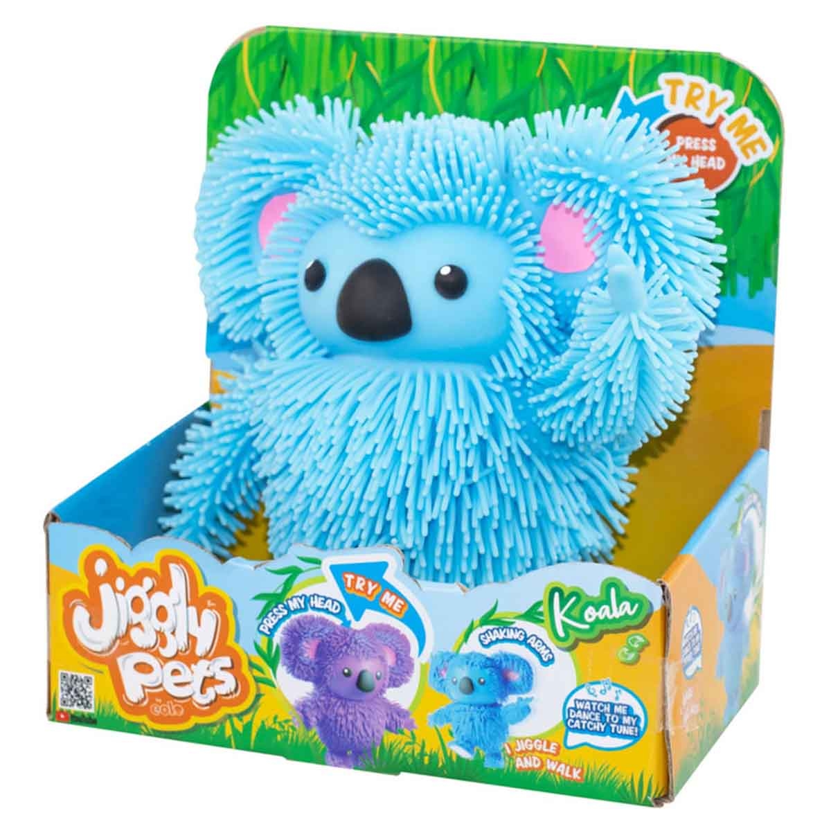 Jiggly Pets Blue Rubbery Walking Koala Unisex, 5-7 Years