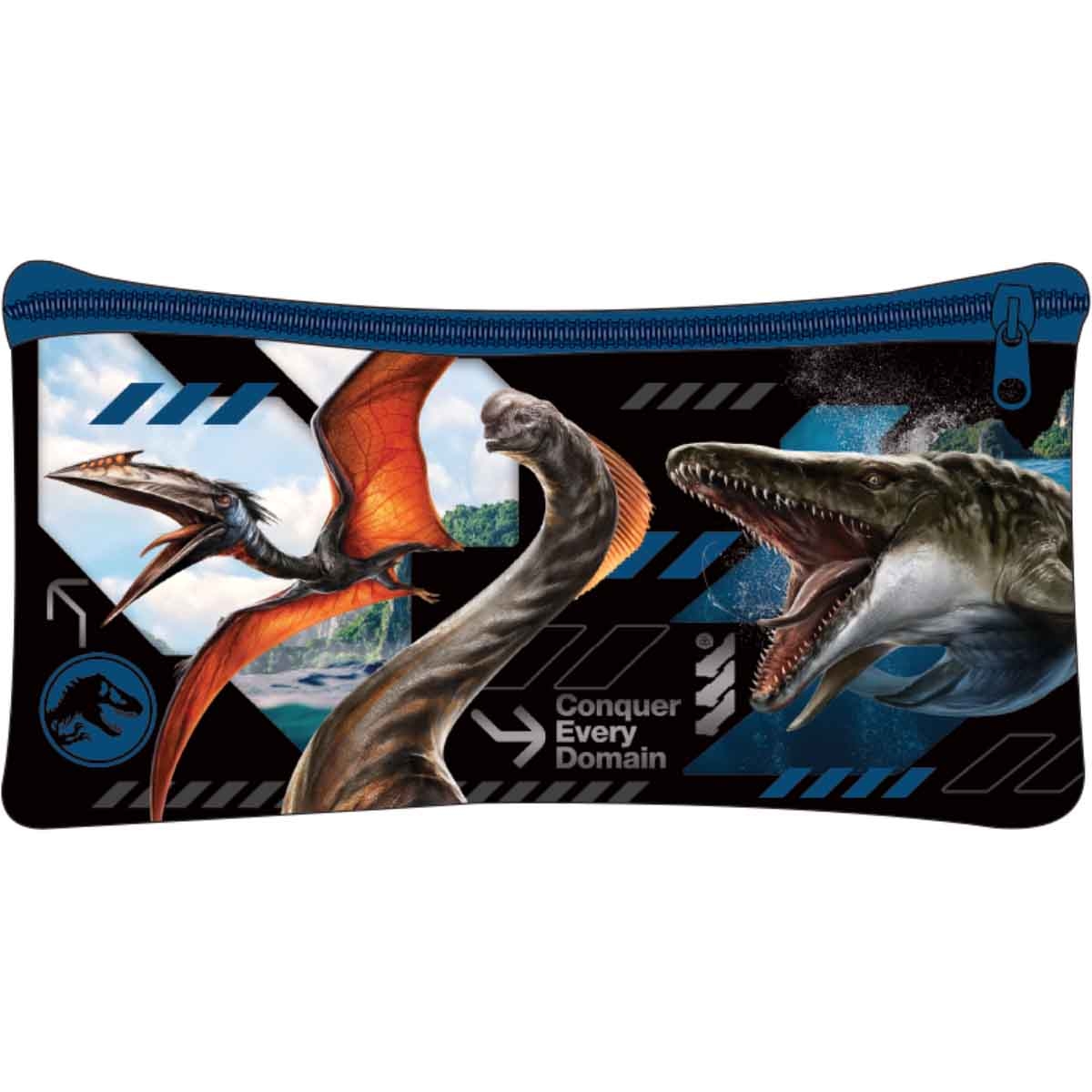 Jurassic World 5-in-1 16" Trolley Bag, Lunch Box, Water Bottle, Pencil Case & Lunch Bag Kit