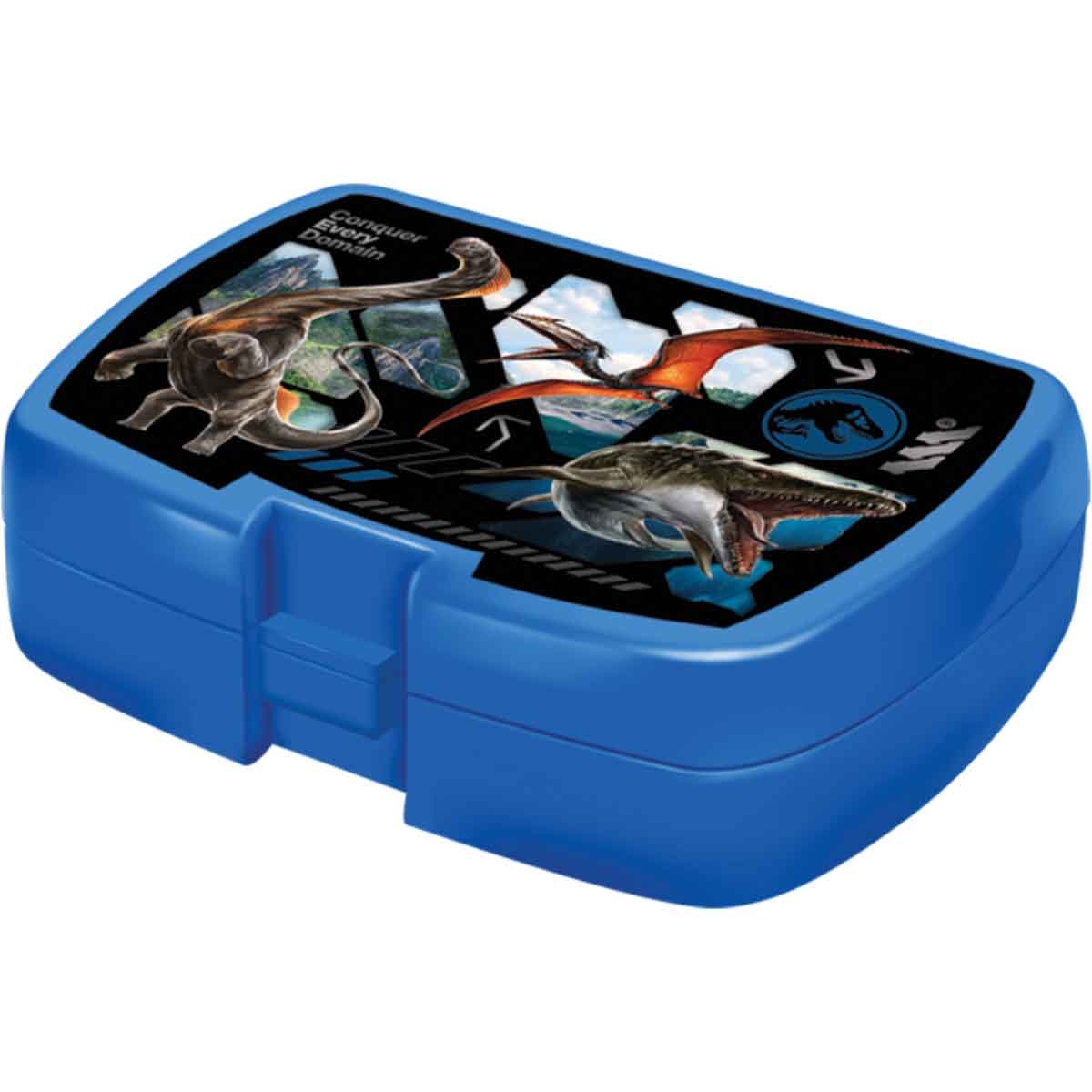 Jurassic World 5-in-1 16" Trolley Bag, Lunch Box, Water Bottle, Pencil Case & Lunch Bag Kit