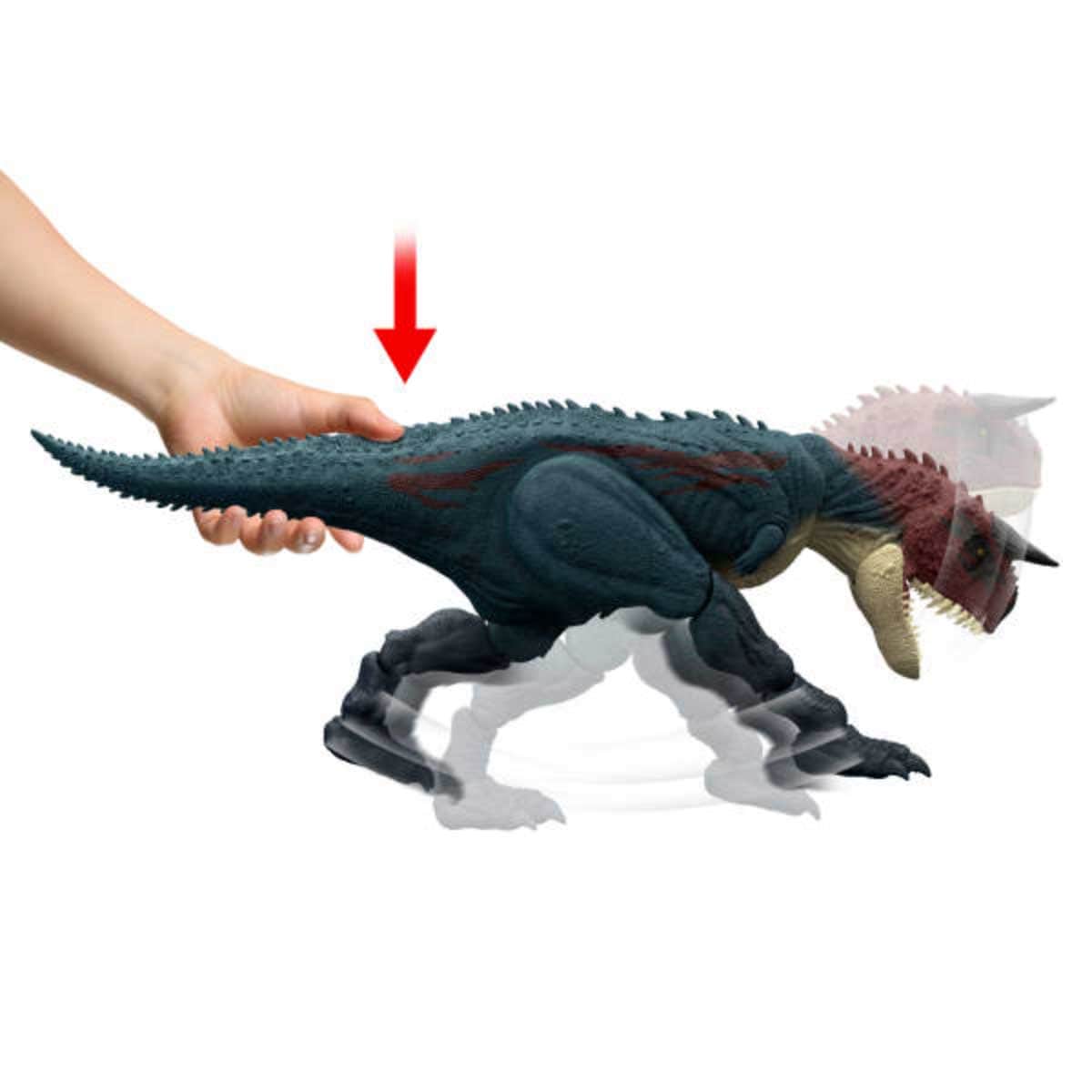 Jurassic World Charge 'N Chomp Carnotaurus Action Figure Unisex, 3-4 Years
