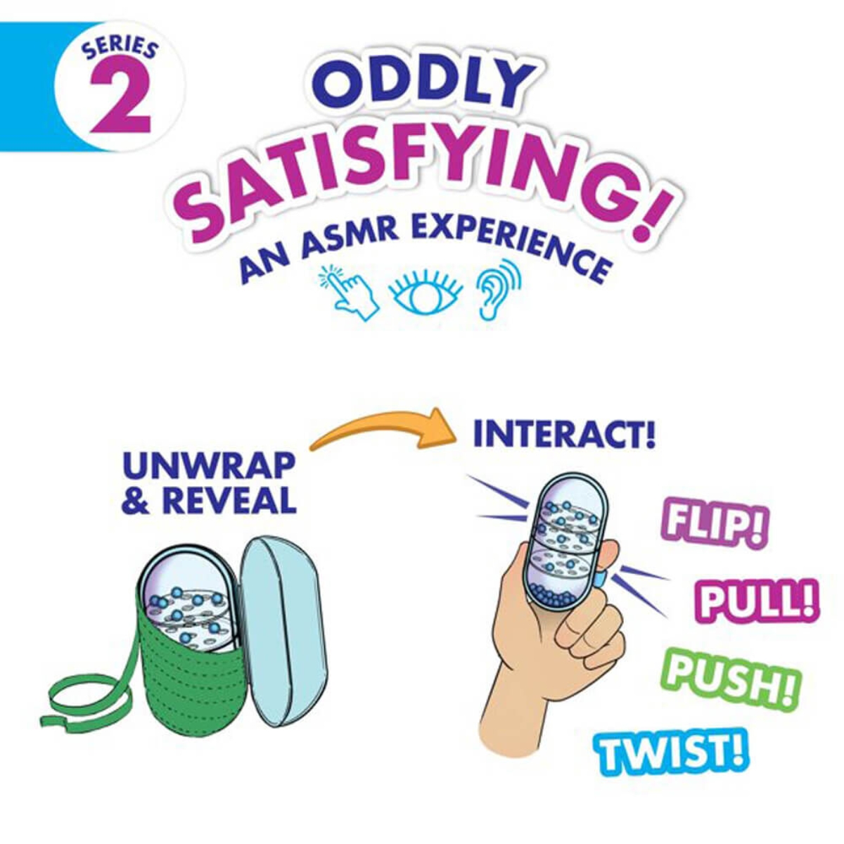 Just Play Oddly Satisfying Sounds Sensory FX Mystery Pod Unisex, 5-7 Years
