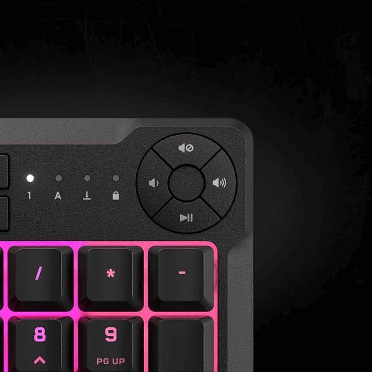 كورسير K55 Core RGB لوحة مفاتيح ألعاب سلكية