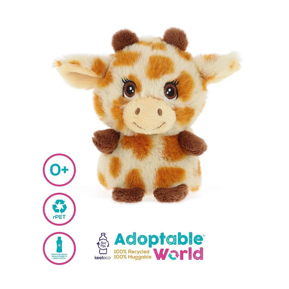 كيل تويز كيلكو ميني لعبة محشوة عالم قابل للتبني 10 سم للأطفال عمر 0-2 سنوات