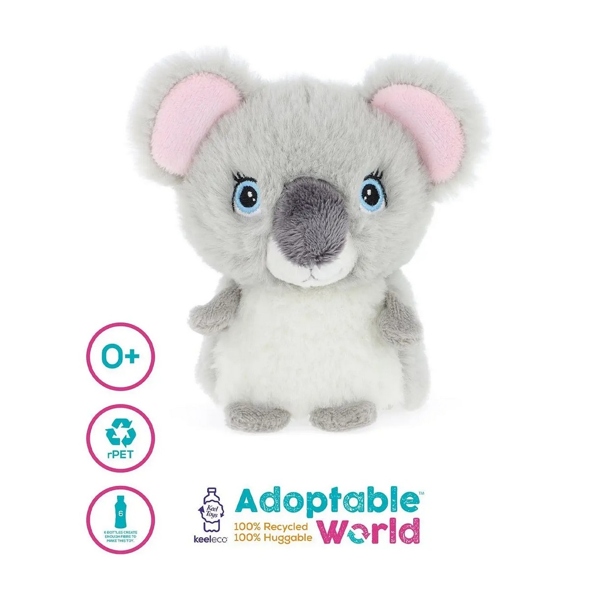 كيل تويز كيلكو ميني لعبة محشوة عالم قابل للتبني 10 سم للأطفال عمر 0-2 سنوات