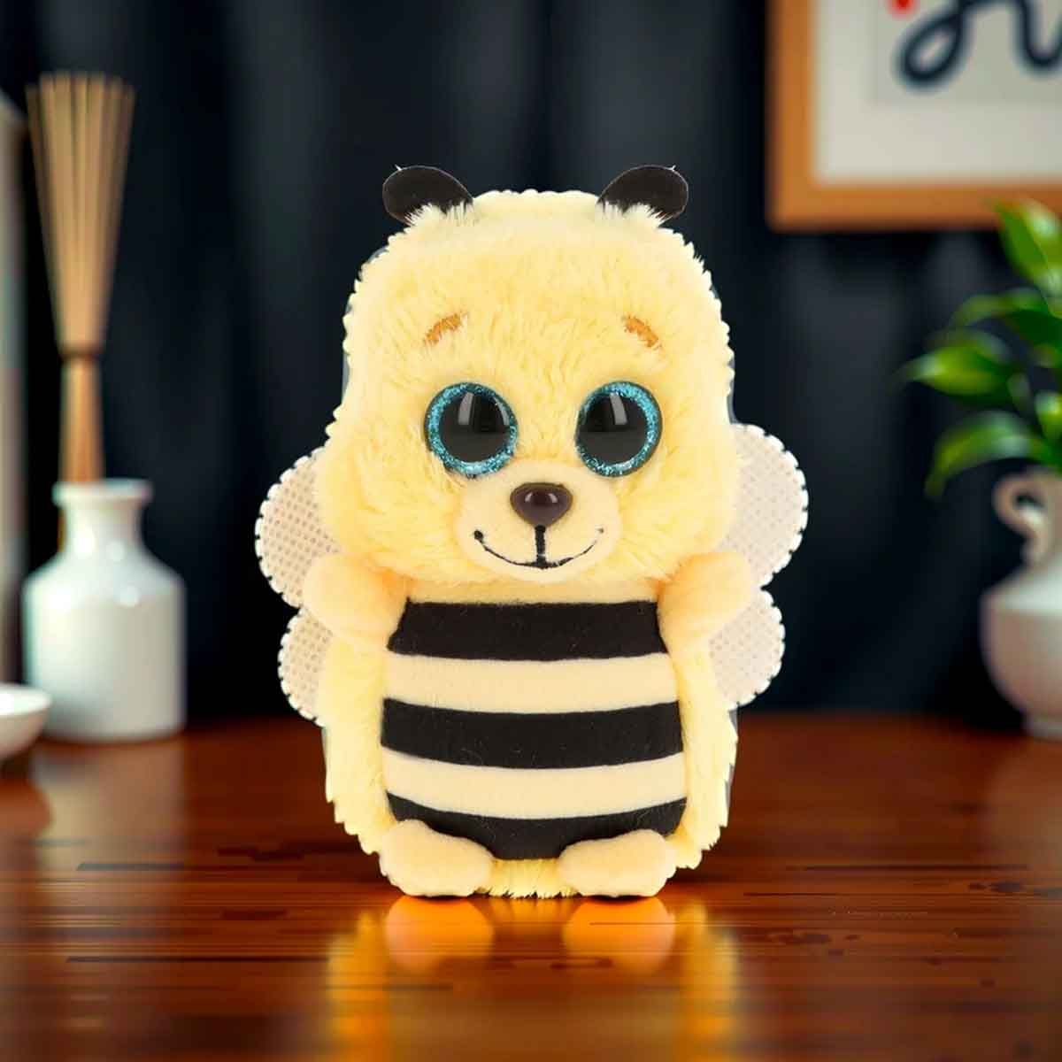 Keel Toys 14 cm Motsu Bumble Bee Plush Toy Toddler, 0-2 Years