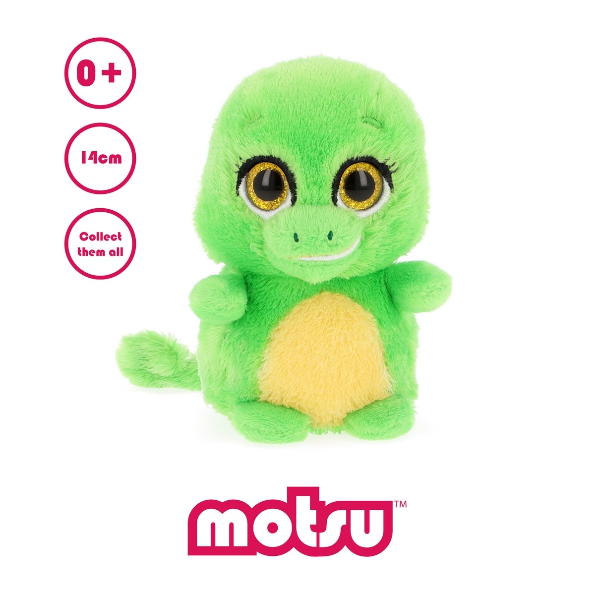 Keel Toys 14 cm Motsu Gecko Plush Toy Toddler, 0-2 Years
