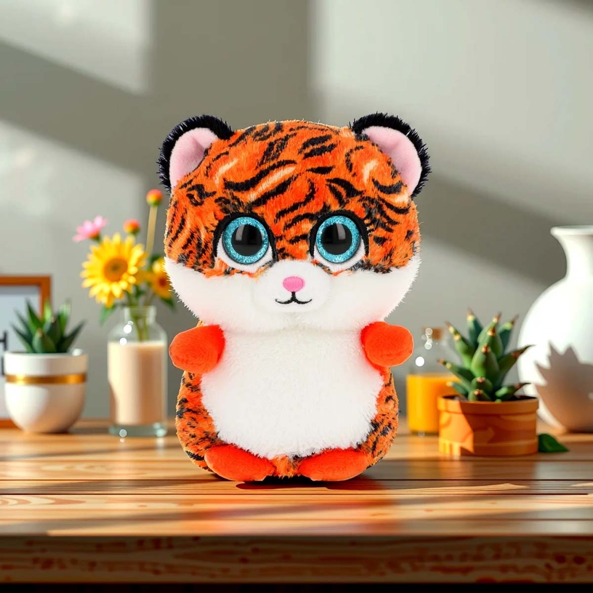 Keel Toys 14 cm Motsu Tiger Plush Toy Toddler, 0-2 Years