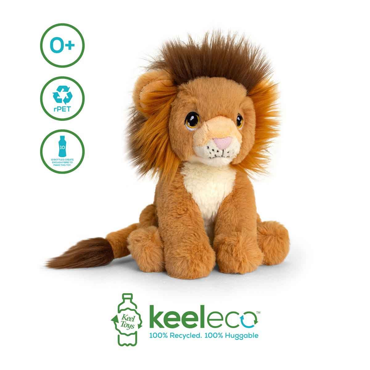 Keel Toys 18 cm Keelco Lion Plush Toy Unisex, 3-4 Years