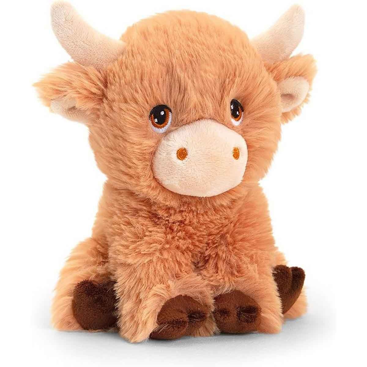 كيل تويز كيلكو لعبة محشوة بقرة هايلاند كثيفة الشعر 18 سم للجنسين عمر 3-4 سنوات