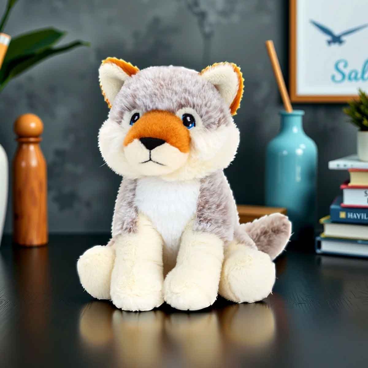 Keel Toys 18 cm Keelco Wolf Plush Toy Unisex, 3-4 Years