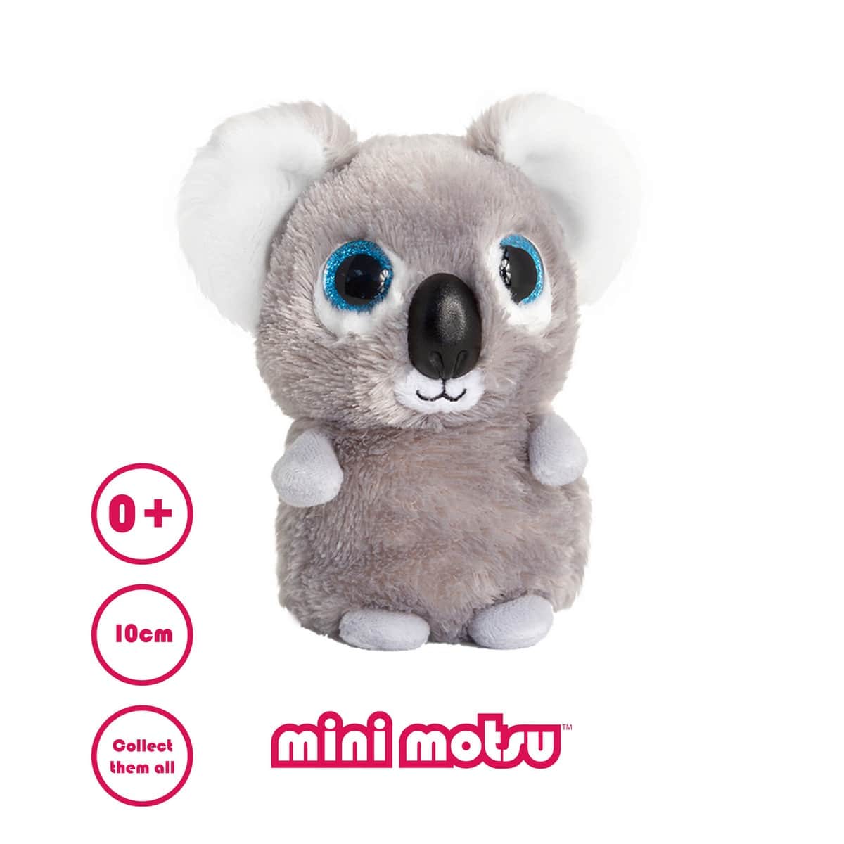 Keel Toys 4" Motsu Mini Assorted Plush Toy Unisex, 3-4 Years
