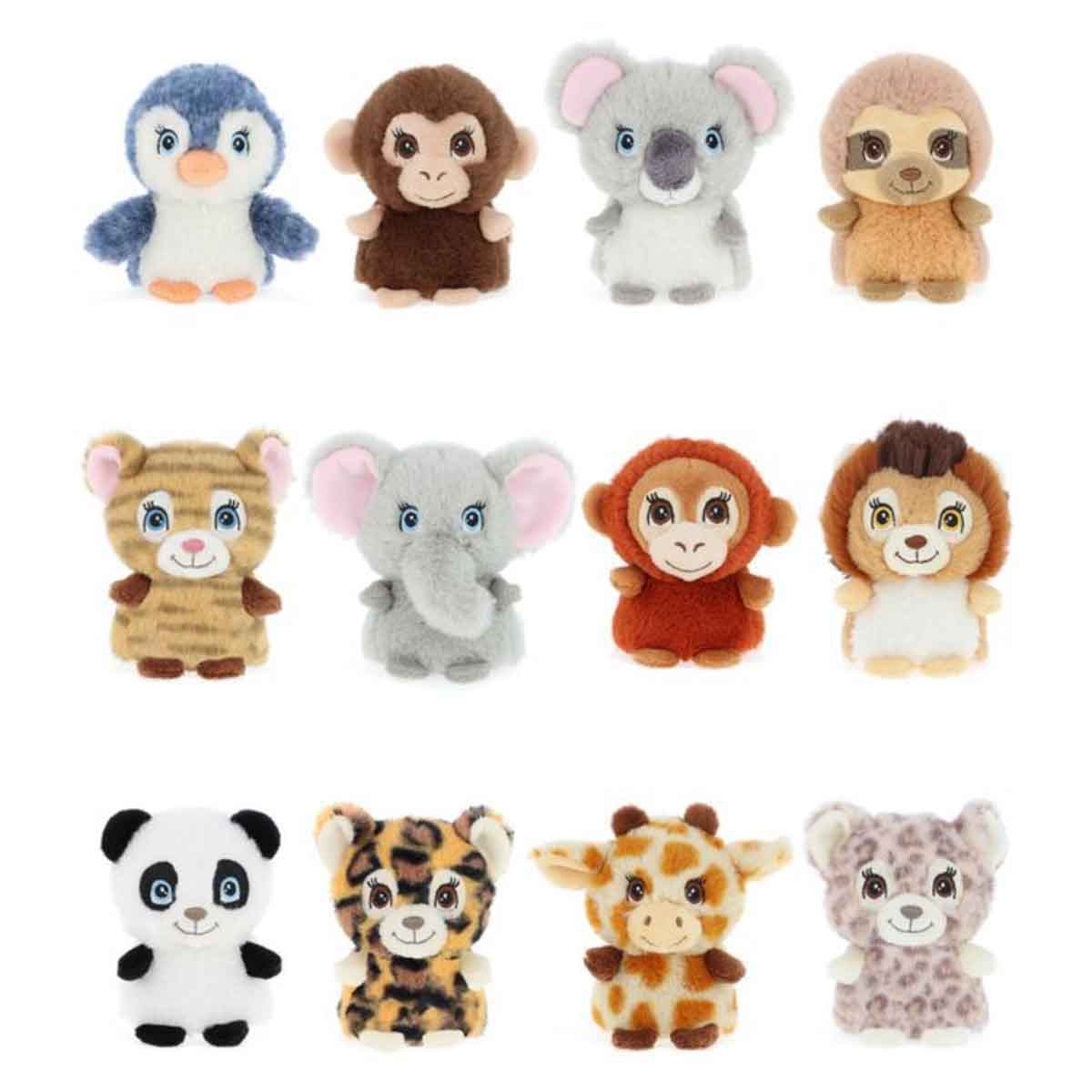 Keel Toys 4" Keeleco Mini Adoptable World Happy Expressions Assorted Plush Toy Toddler, 0-2 Years